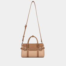 Belted Double-Handle Satchel with Card Pouch