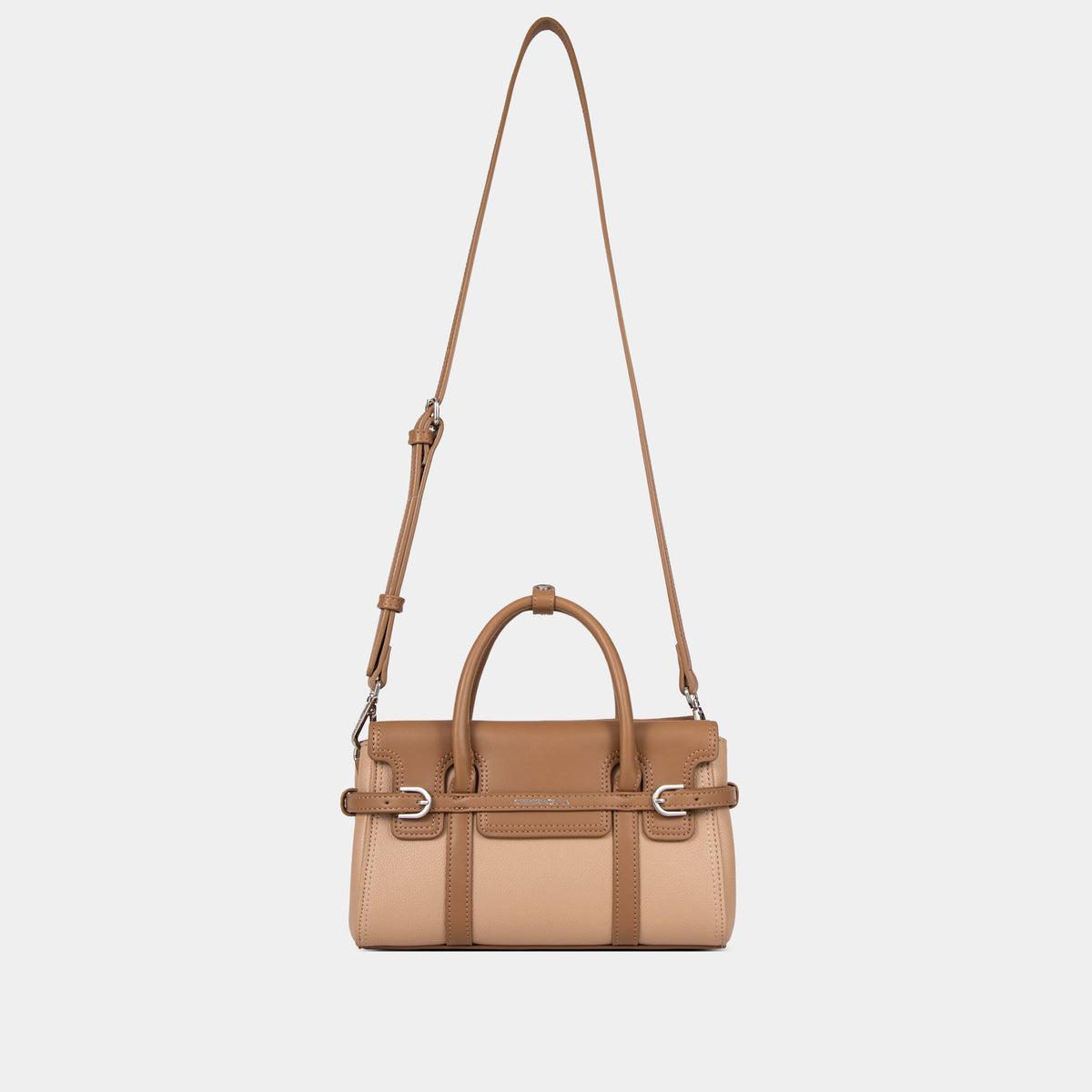 Sac à Double Poignée avec Détail Ceinture