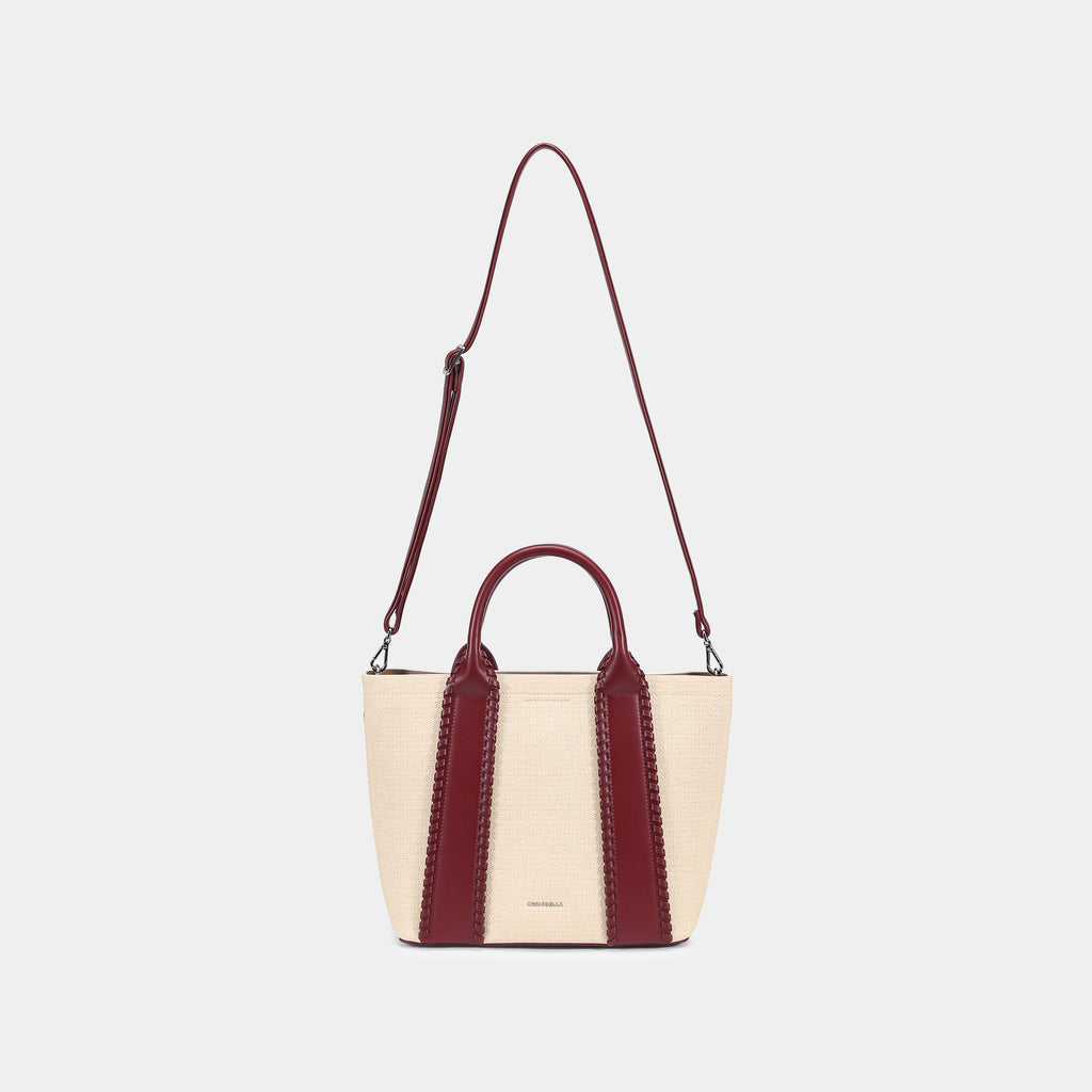 Tote Bag Color Block avec Portefeuille Assorti