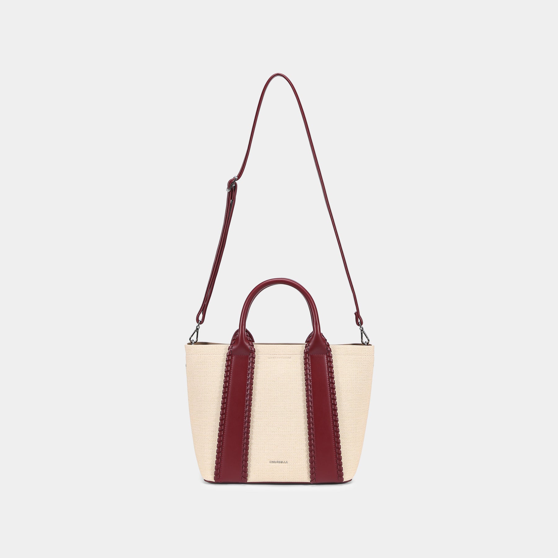 Color-Block Tote Bag with Matching Wallet