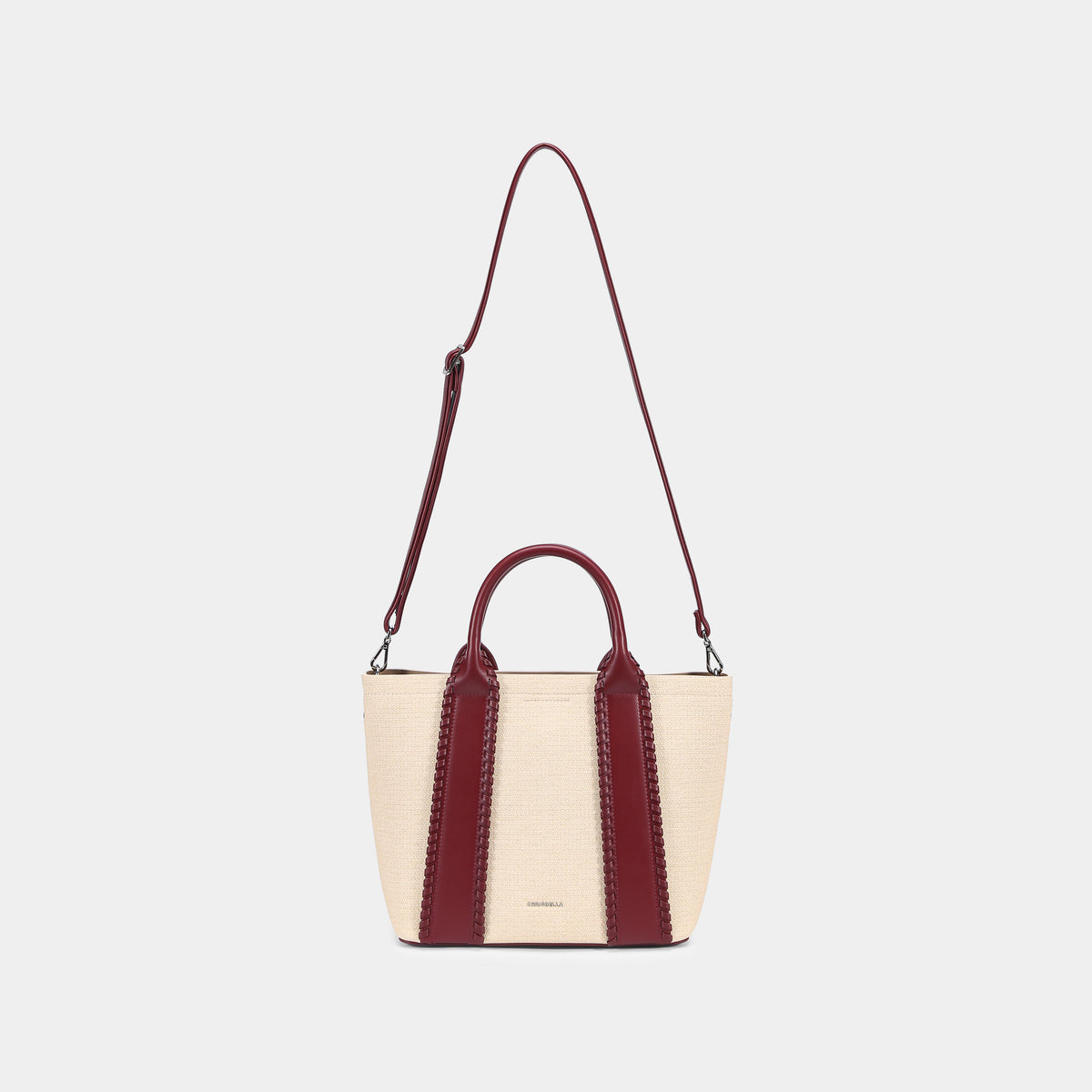 Tote Bag Color Block avec Portefeuille Assorti