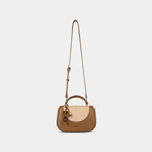 Two-Tone Double-Handle Satchel Bag