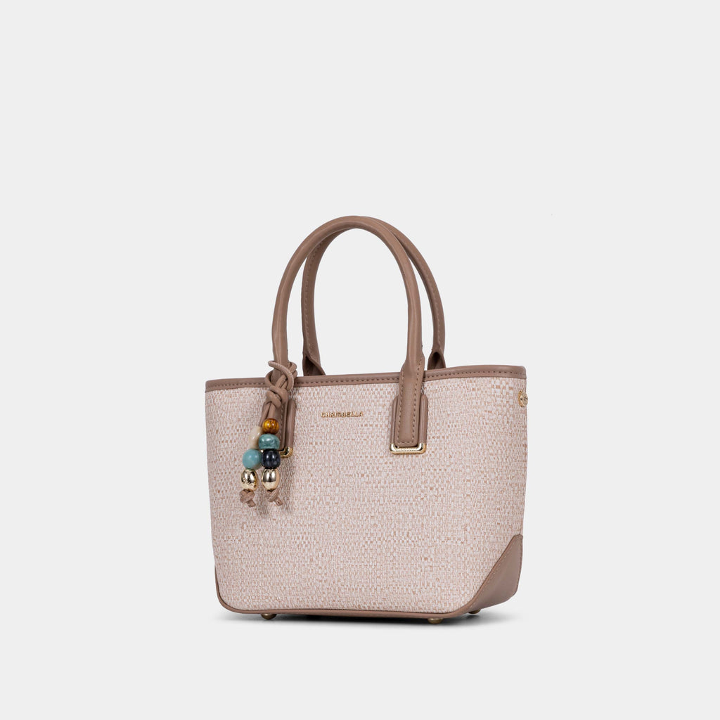 Sac Structuré avec Breloque et Pochette à Cartes
