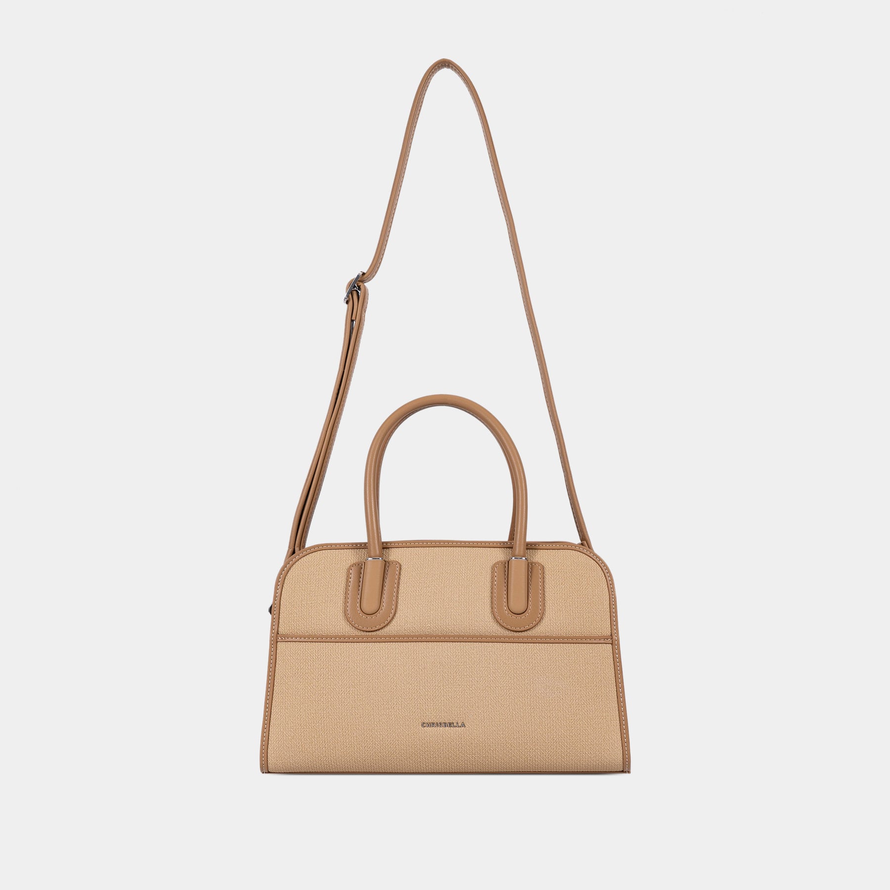Structured Double-Handle Satchel Bag