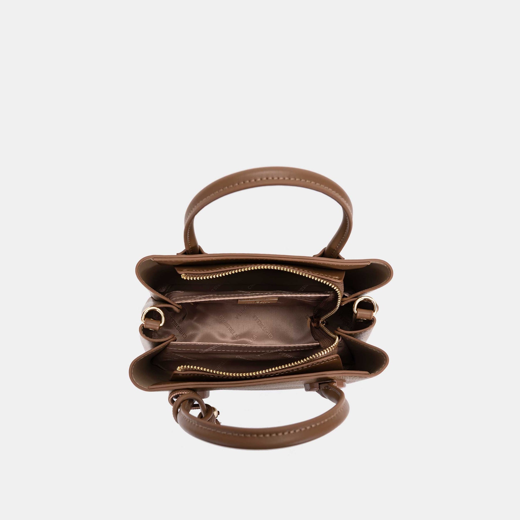 Compact Double-Handle Crossbody Satchel