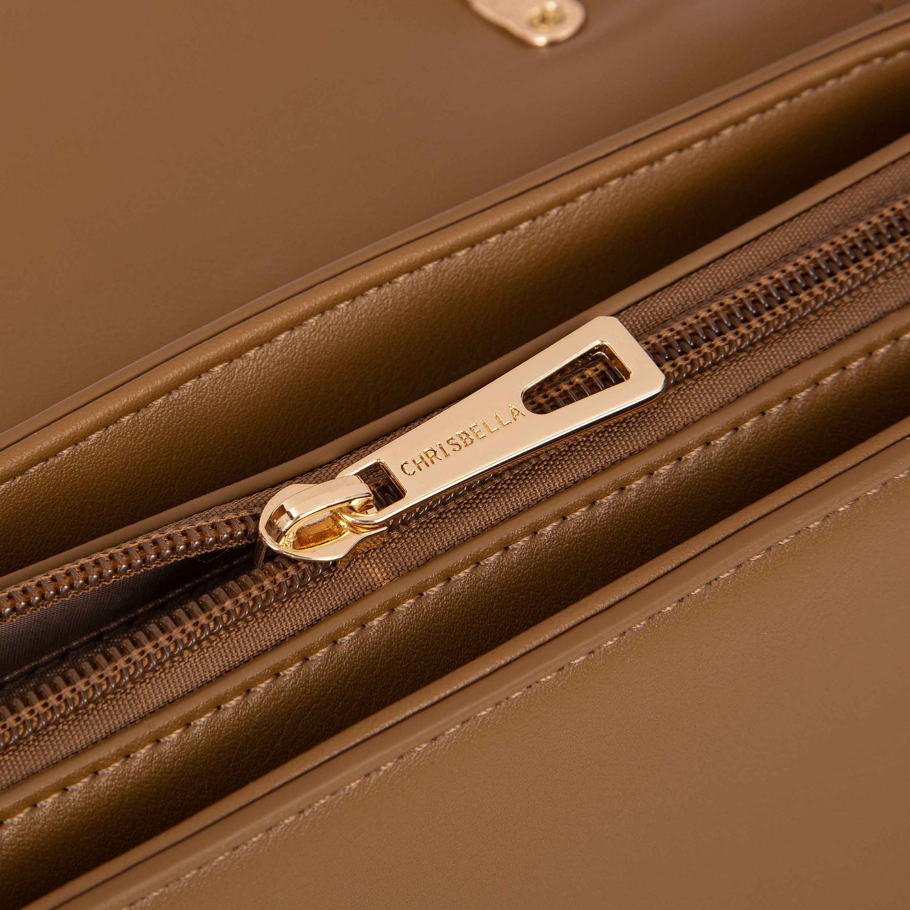 Two-Tone Double-Handle Satchel Bag