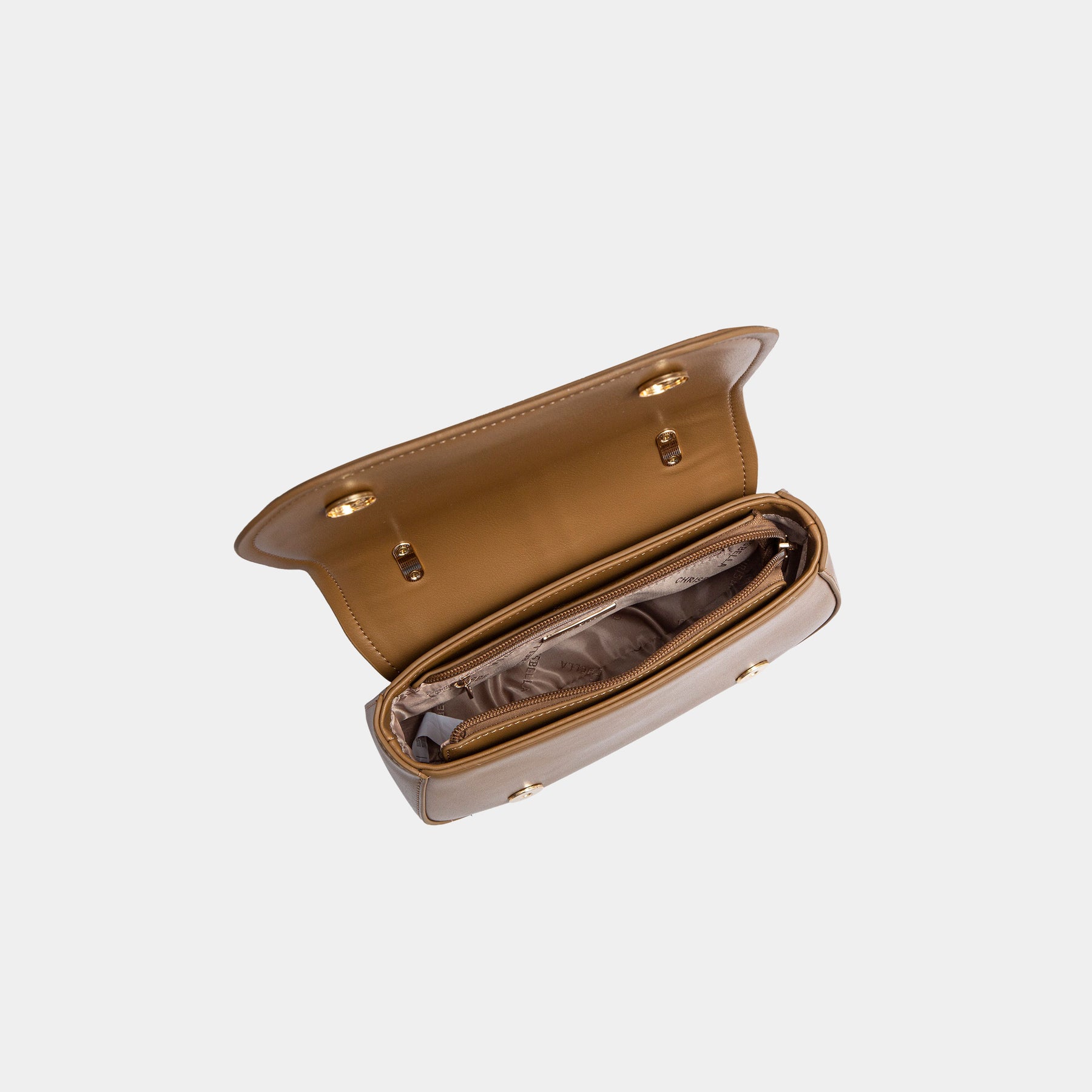 Two-Tone Double-Handle Satchel Bag