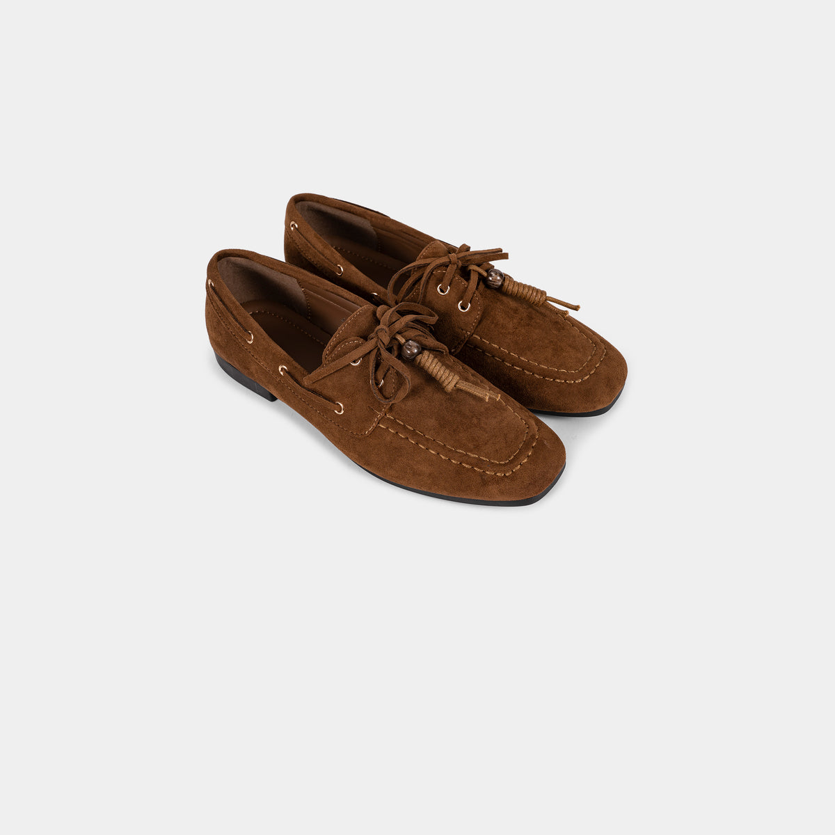 Mocassins à Lacets avec Pampilles