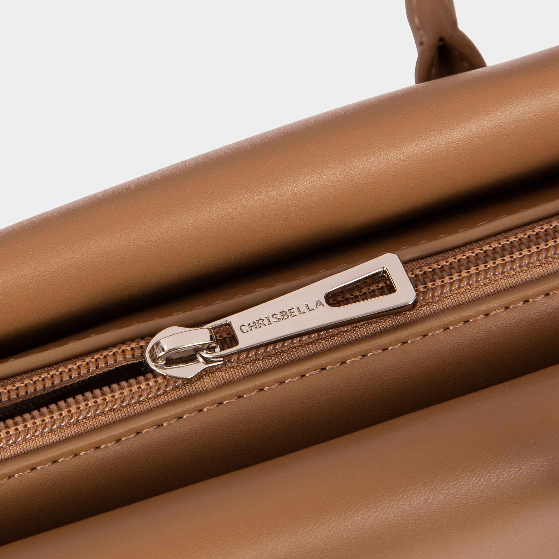 Belted Double-Handle Satchel with Card Pouch