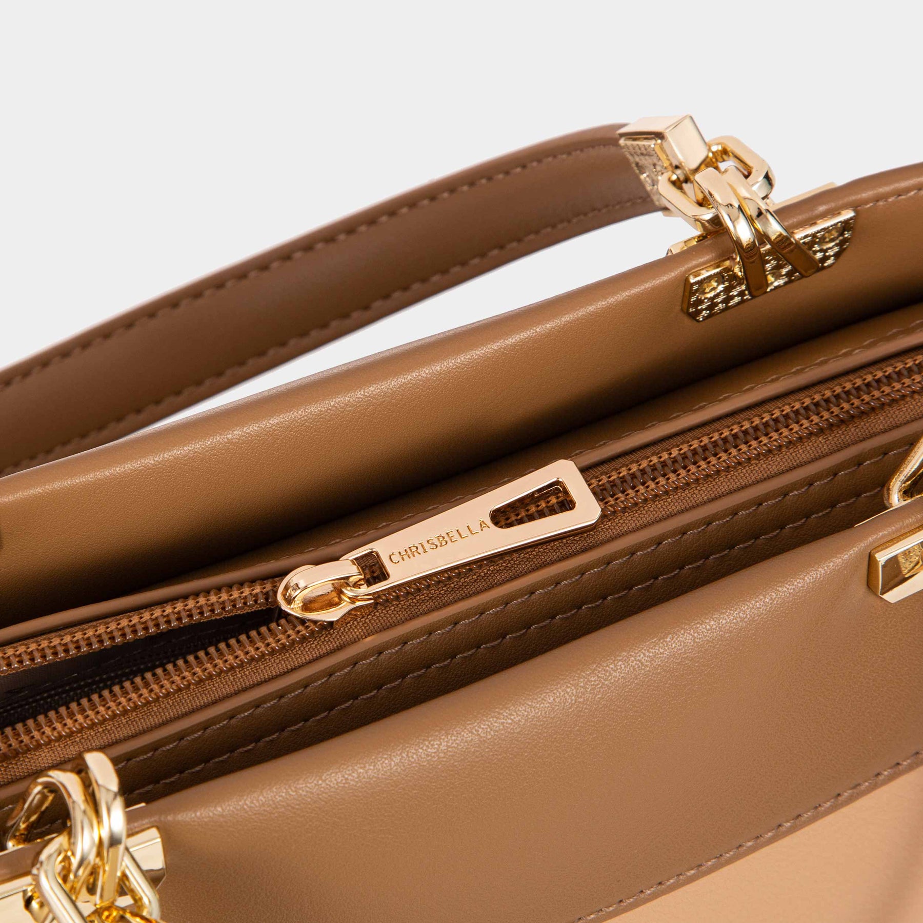 Structured Top-Handle Satchel with Card Pouch