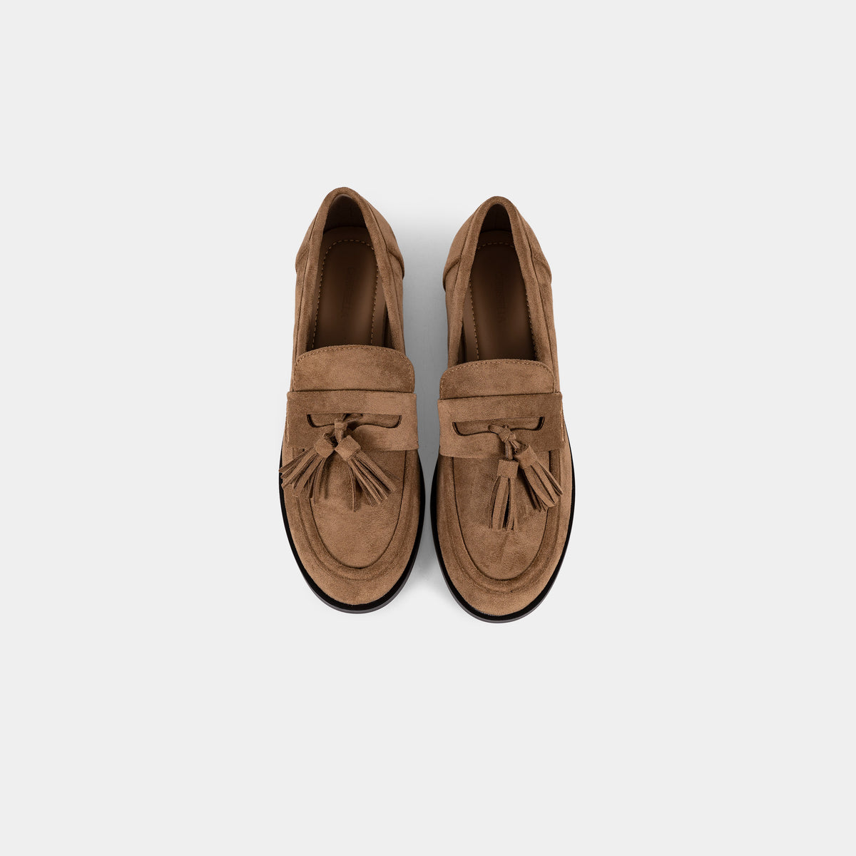 Mocassins Effet Suédine avec Pampilles