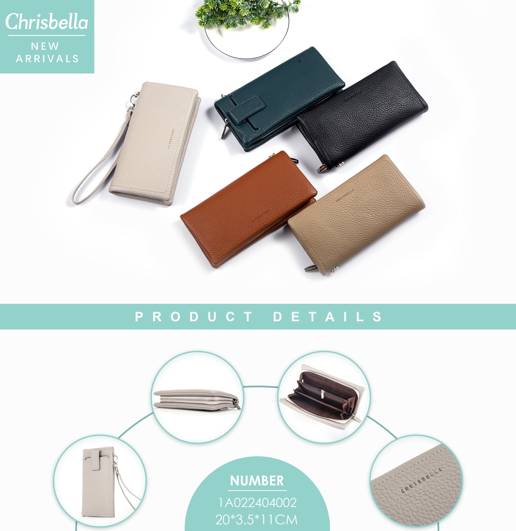 Chrisbella wallet Beige 1A022404002