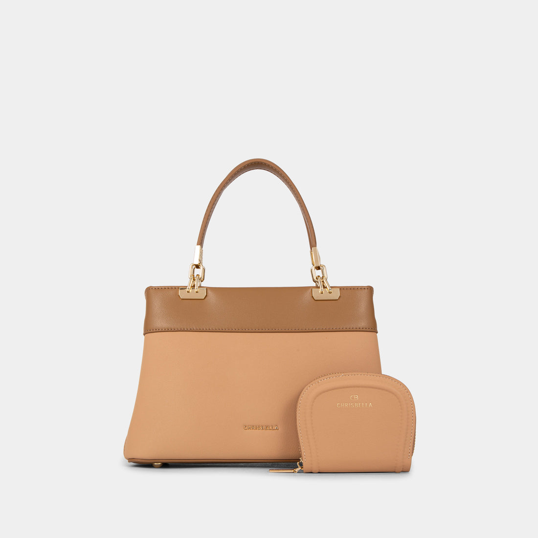 Structured Top-Handle Satchel with Card Pouch