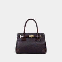Structured PVC Double-Handle Satchel