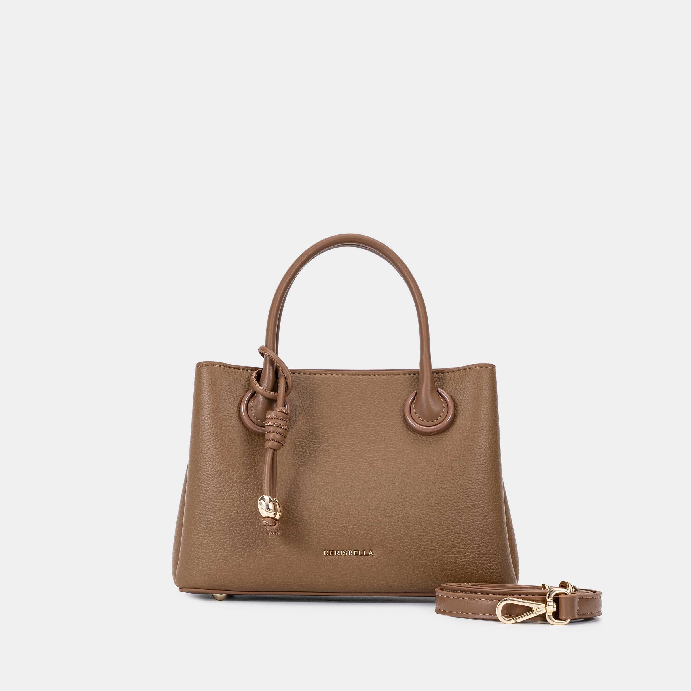 Compact Double-Handle Crossbody Satchel