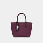 Sac Structuré avec Breloque et Pochette à Cartes