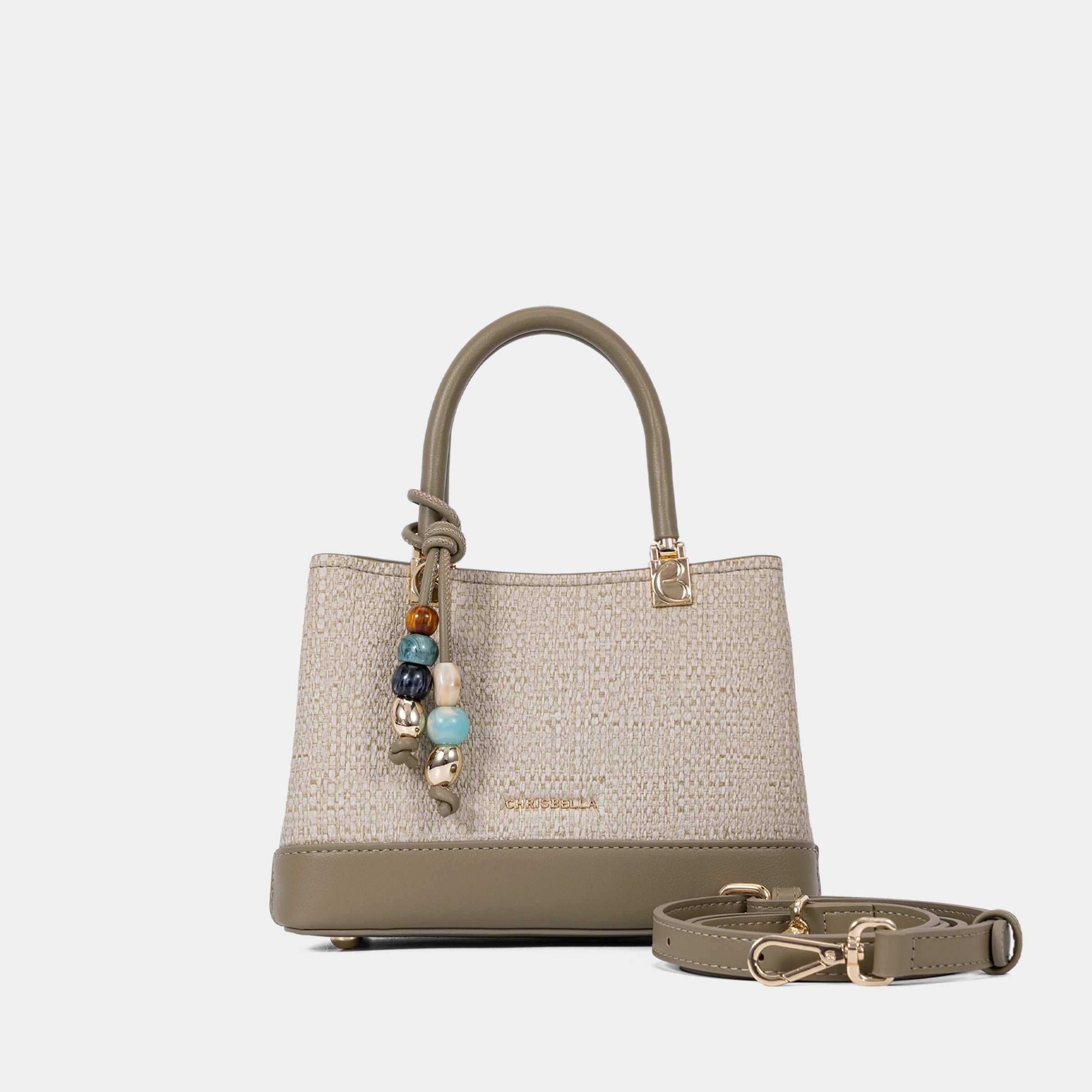 Mini Satchel Bag with Decorative Charm