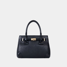 Structured PVC Double-Handle Satchel