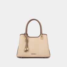 Charm Detail Double-Handle Satchel Bag
