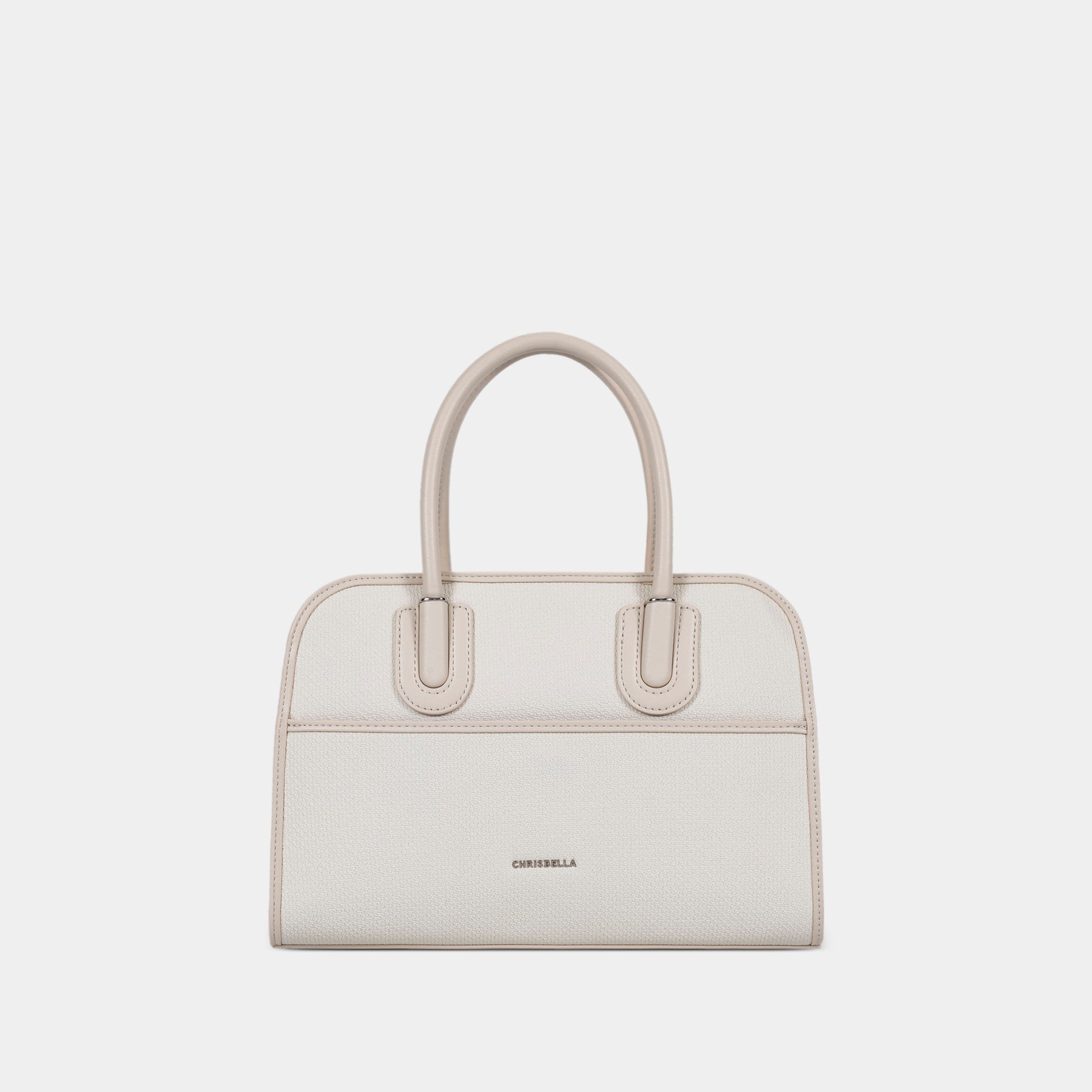 Structured Double-Handle Satchel Bag