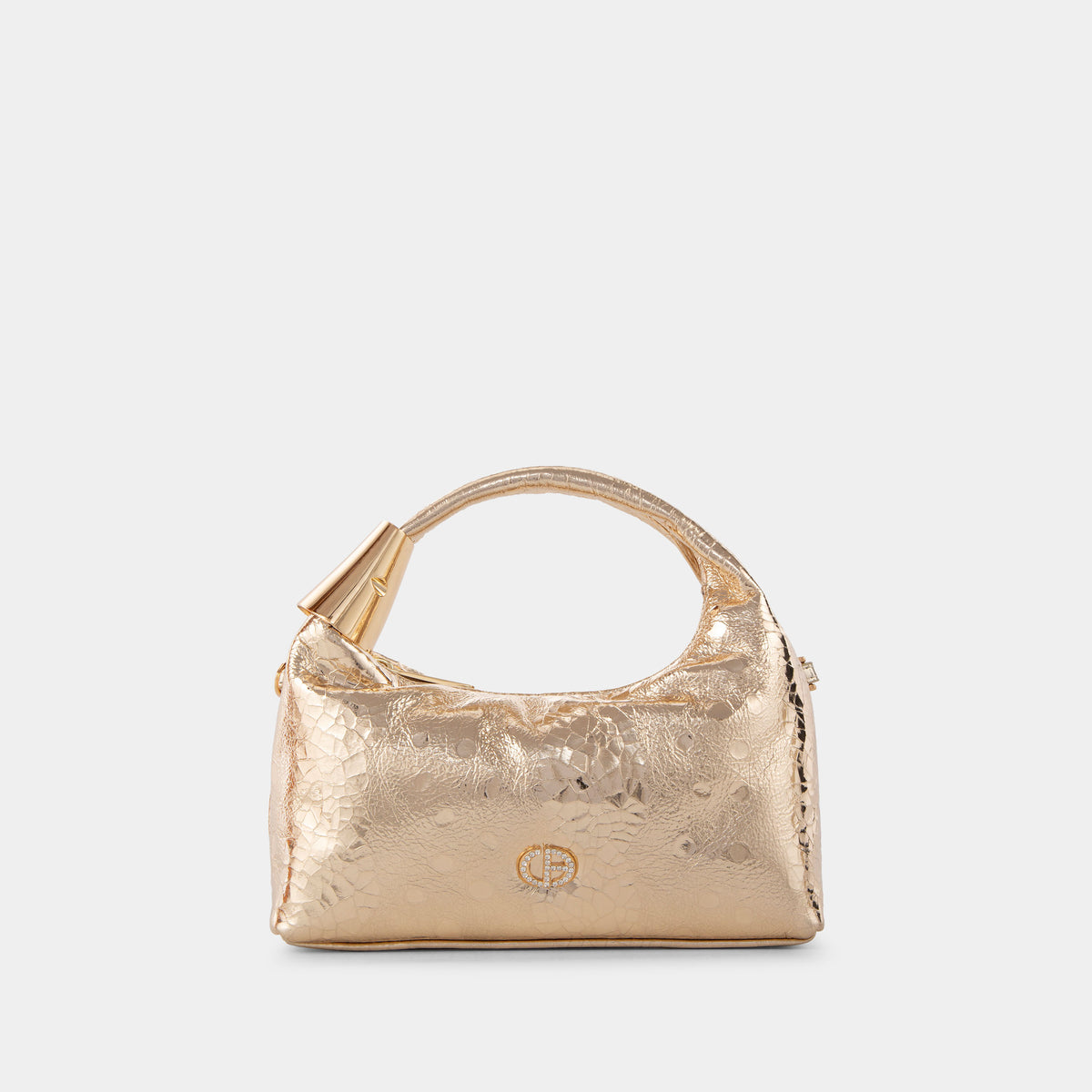 Mini Sac en Cuir Effet Lustré avec Chaîne
