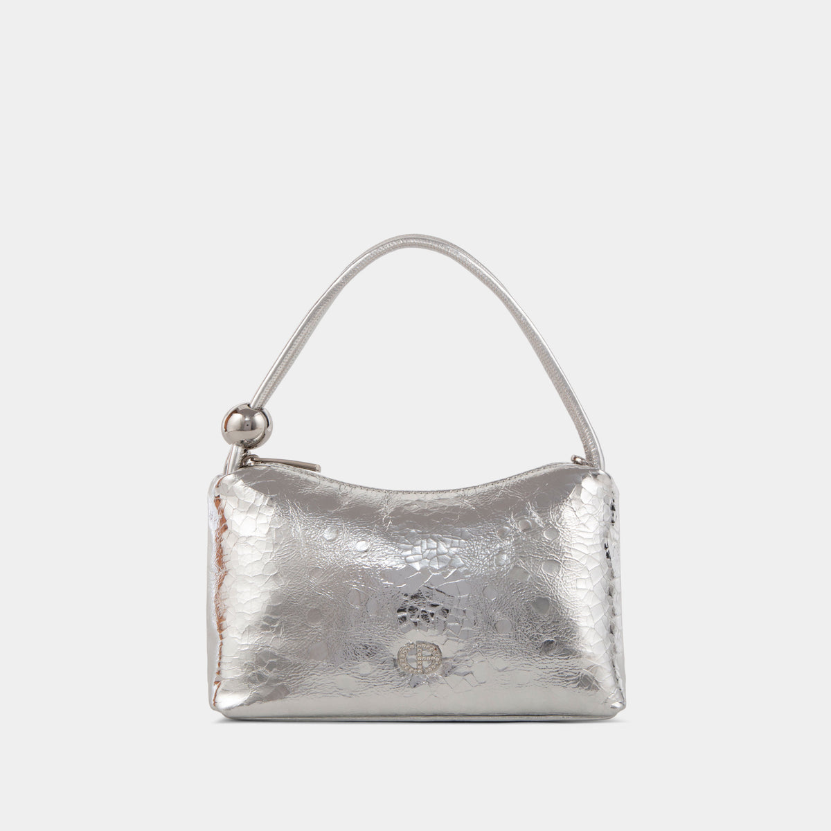 Mini Sac en Cuir Effet Lustré avec Chaîne