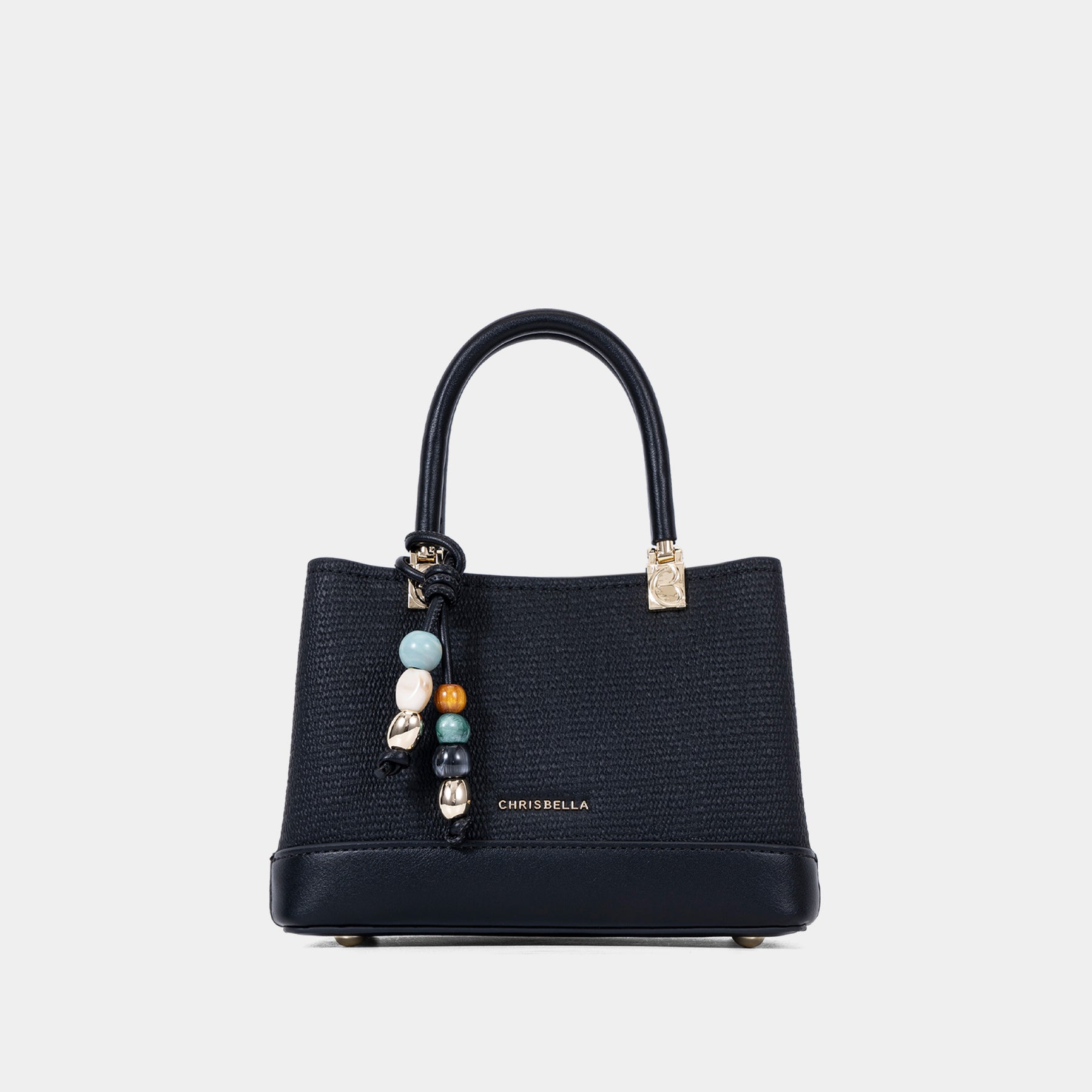 Mini Satchel Bag with Decorative Charm