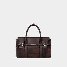 Belted Double-Handle Satchel with Card Pouch