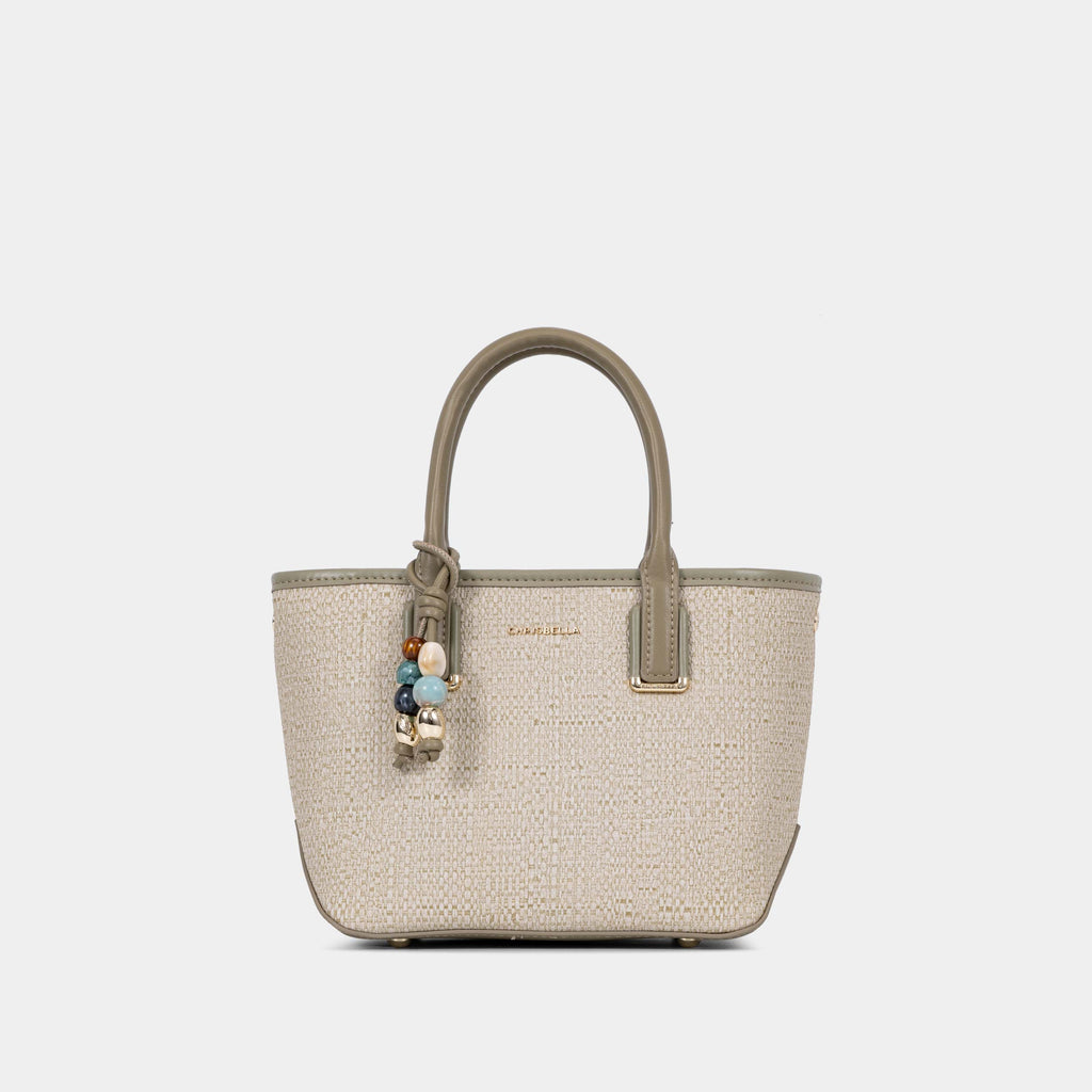 Sac Structuré avec Breloque et Pochette à Cartes