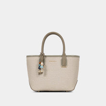Charm Detail Satchel with Card Pouch