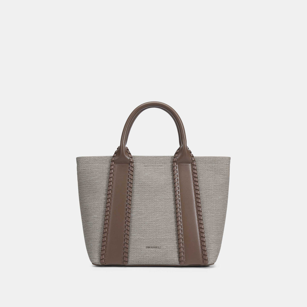 Tote Bag Color Block avec Portefeuille Assorti