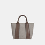 Tote Bag Color Block avec Portefeuille Assorti