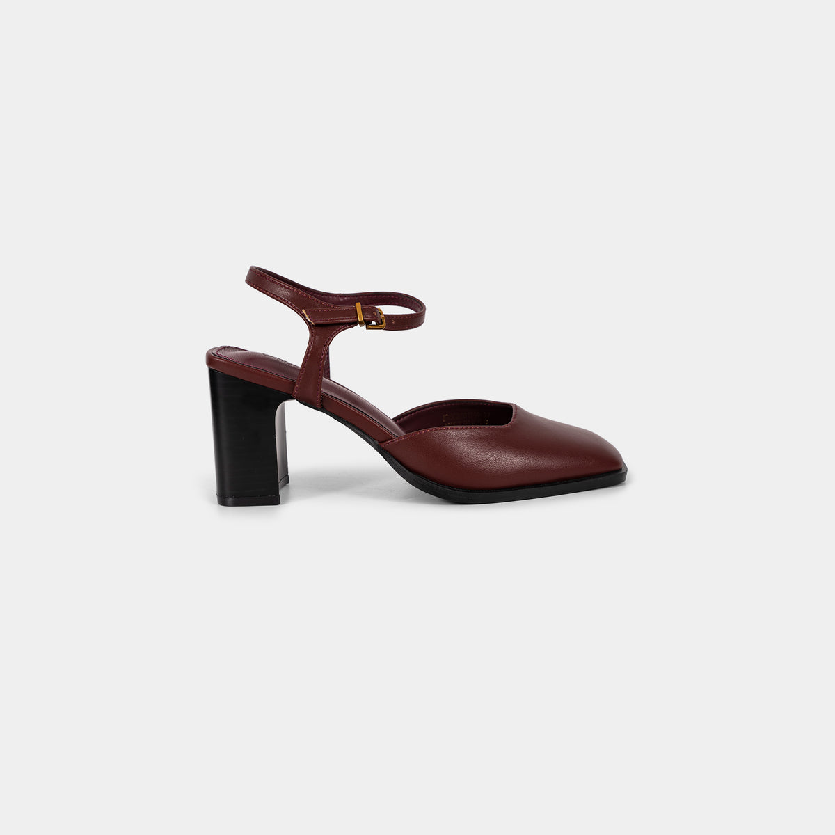 Sandales à Bout Carré et Talon Carré 7,5 cm