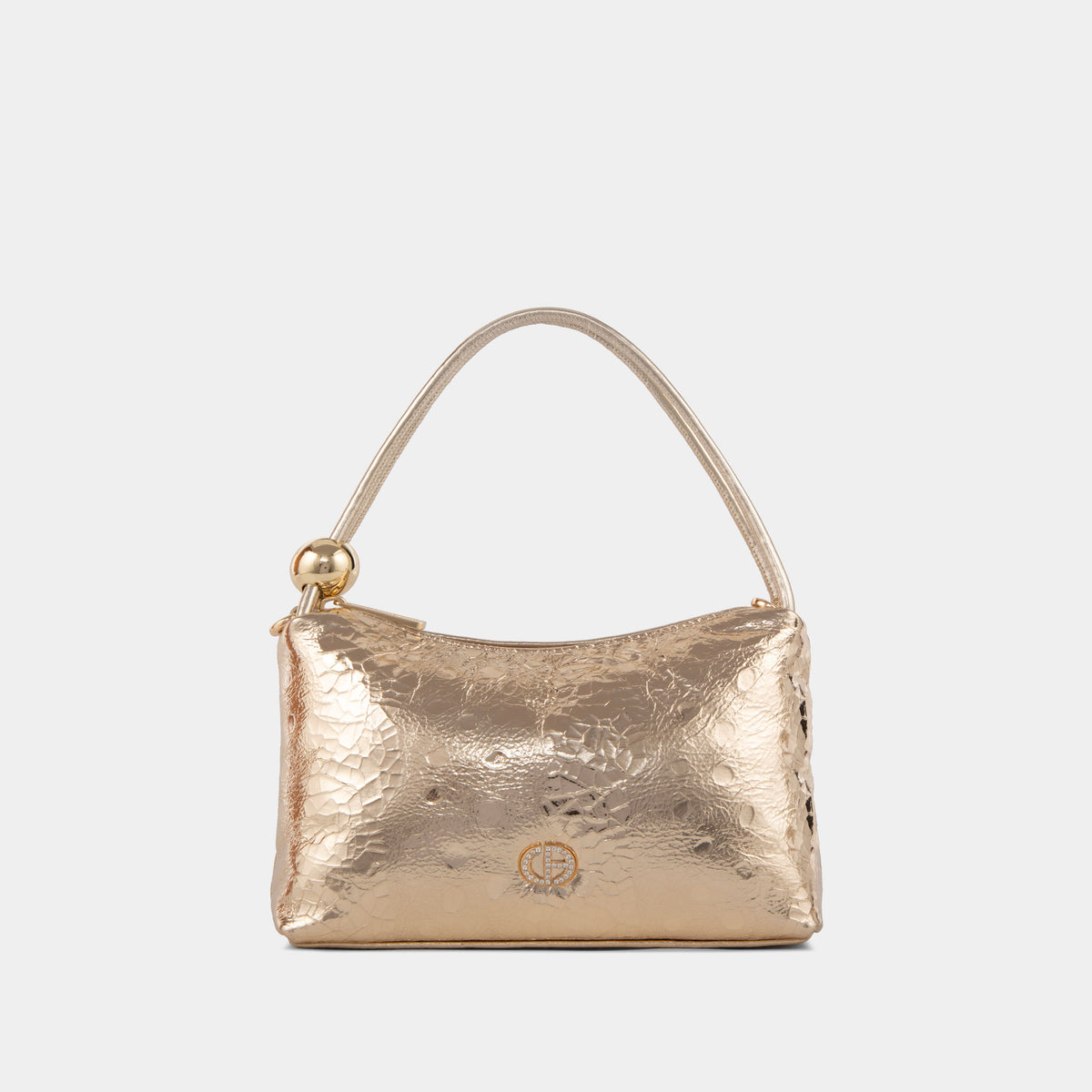 Mini Sac en Cuir Effet Lustré avec Chaîne