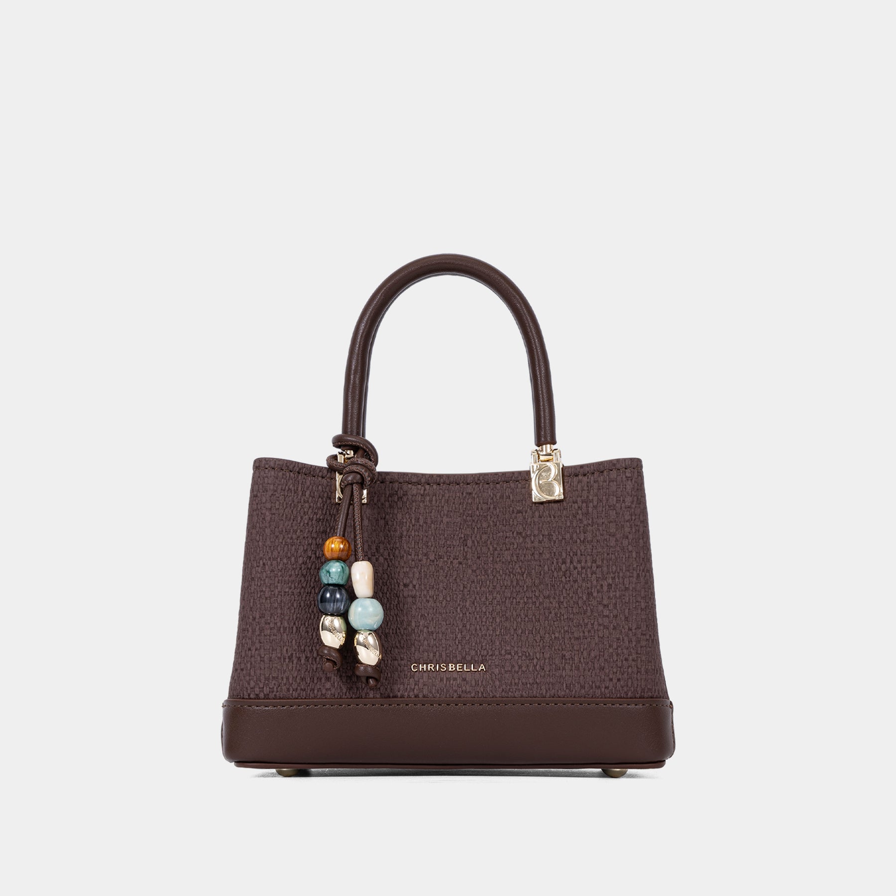Mini Satchel Bag with Decorative Charm
