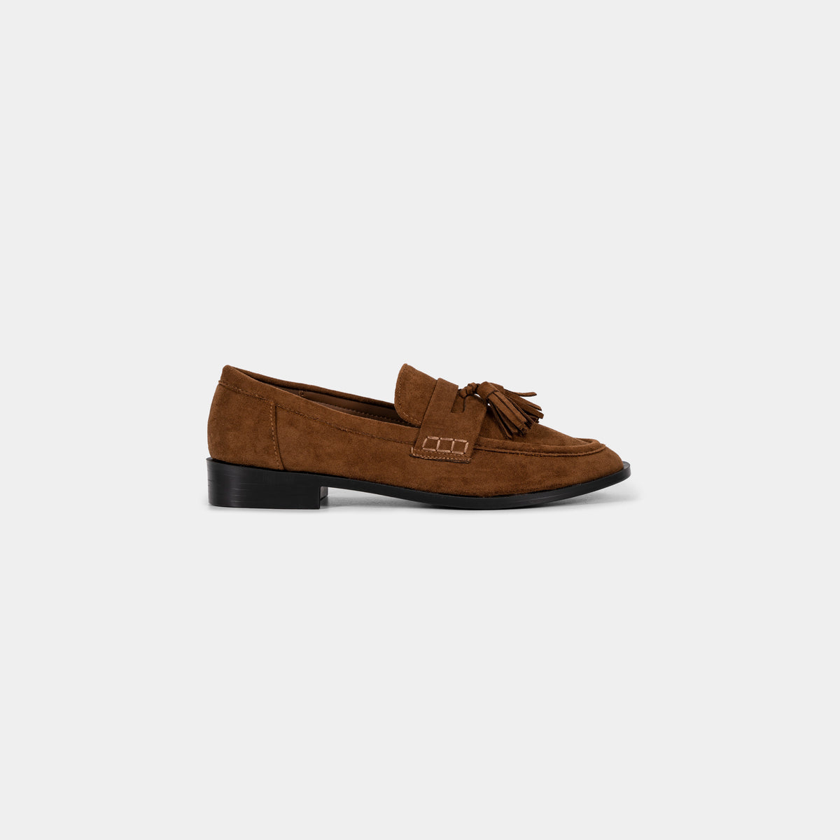 Mocassins Effet Suédine avec Pampilles