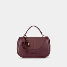 Two-Tone Double-Handle Satchel Bag
