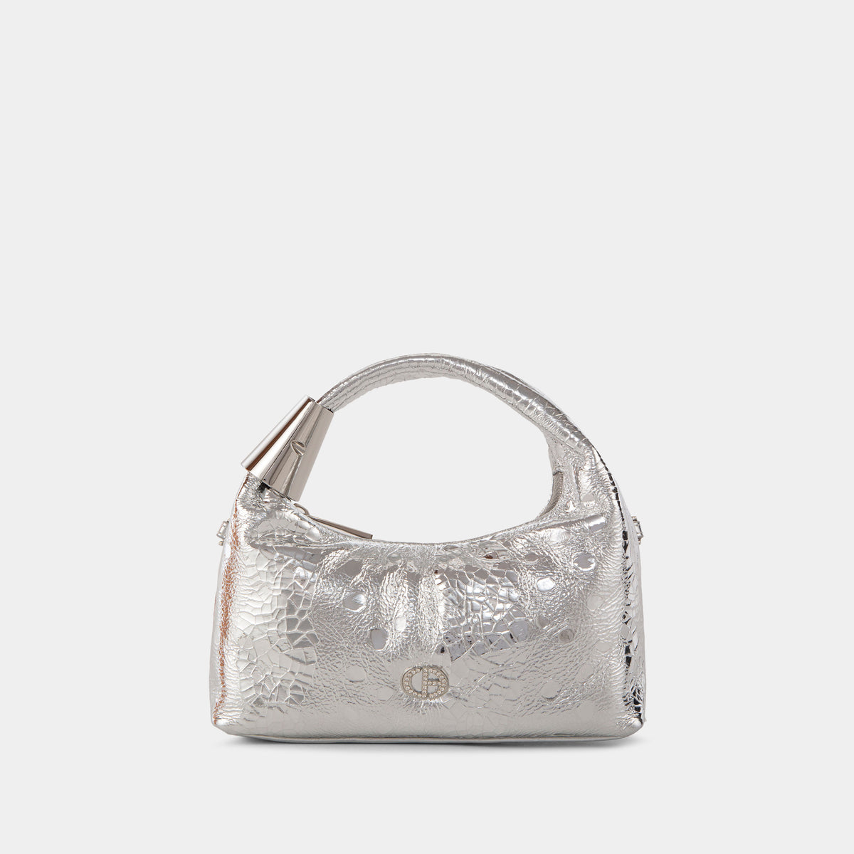 Mini Sac en Cuir Effet Lustré avec Chaîne