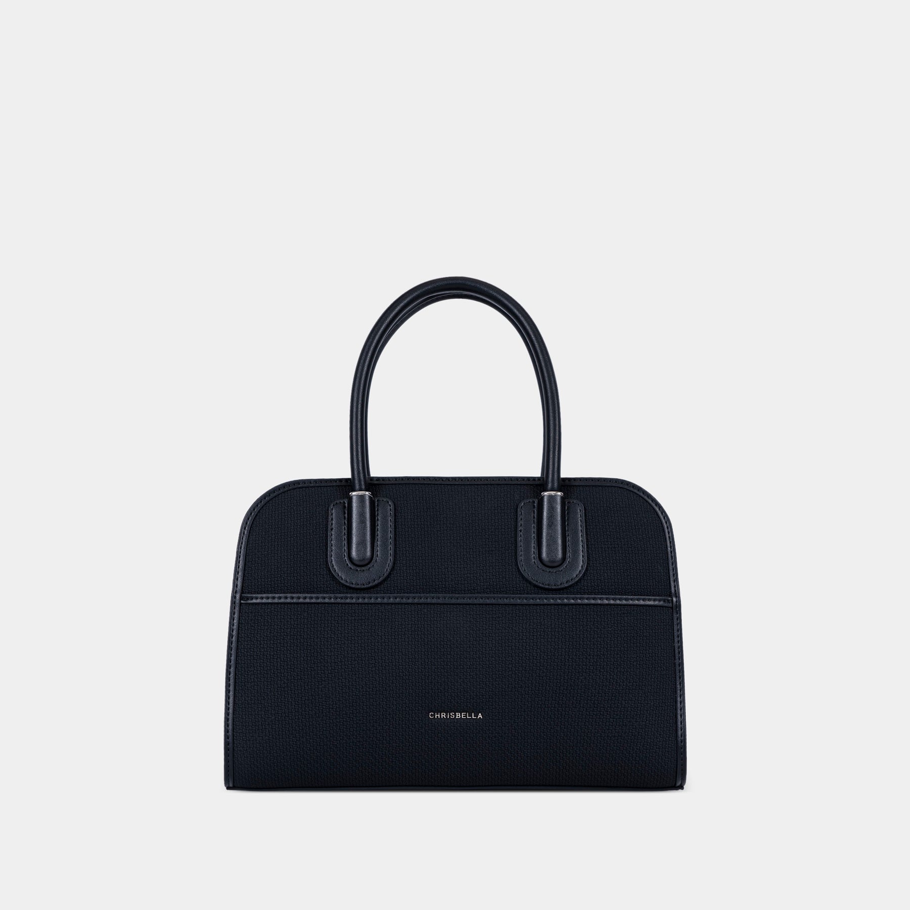 Structured Double-Handle Satchel Bag
