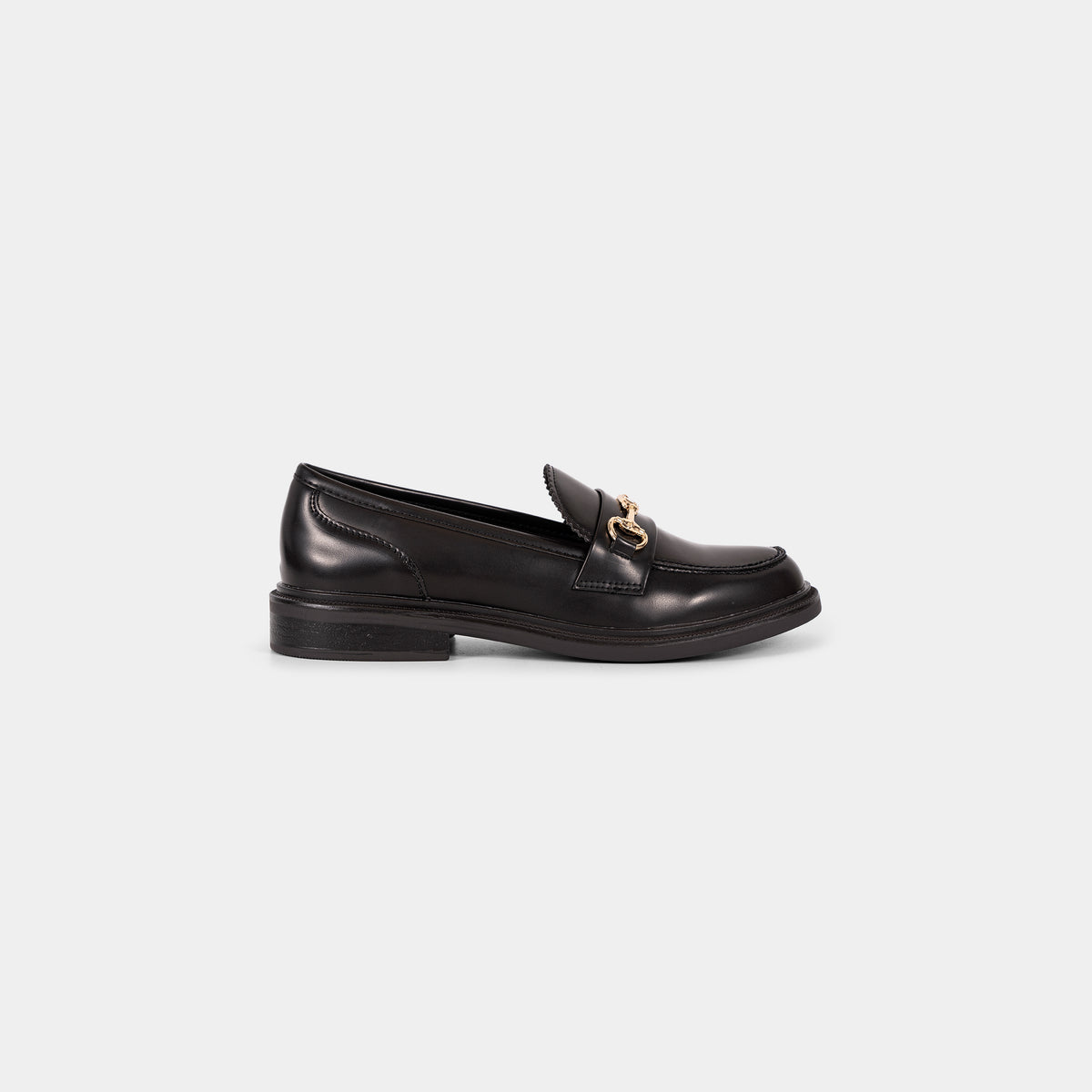 Mocassins en PU avec Chaîne Dorée
