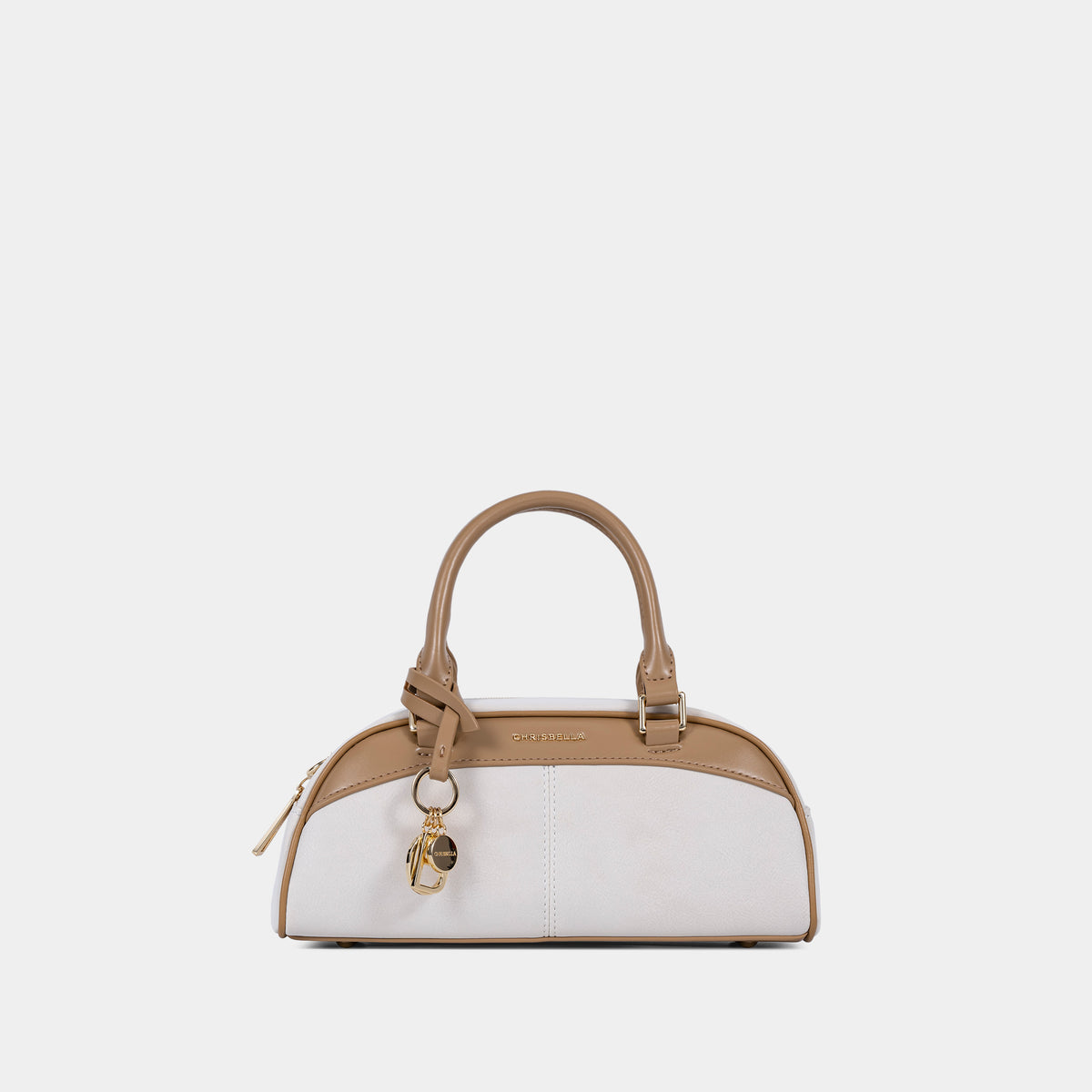 Compact Dome Satchel Bag with Shoulder Strap