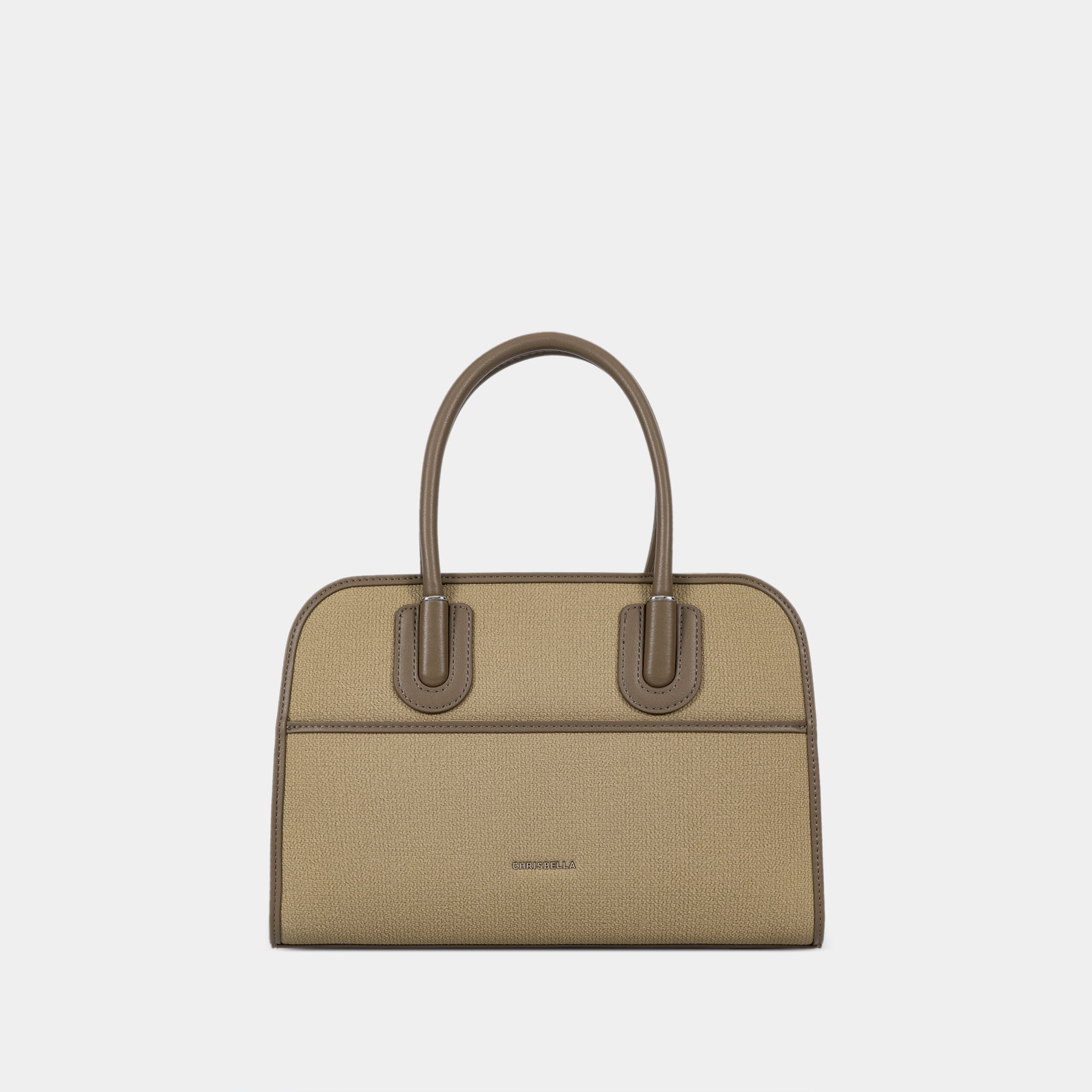 Structured Double-Handle Satchel Bag