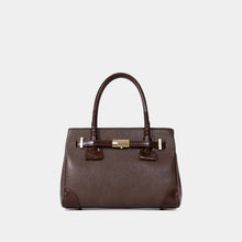 Structured PVC Double-Handle Satchel