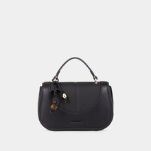 Two-Tone Double-Handle Satchel Bag