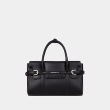 Belted Double-Handle Satchel with Card Pouch