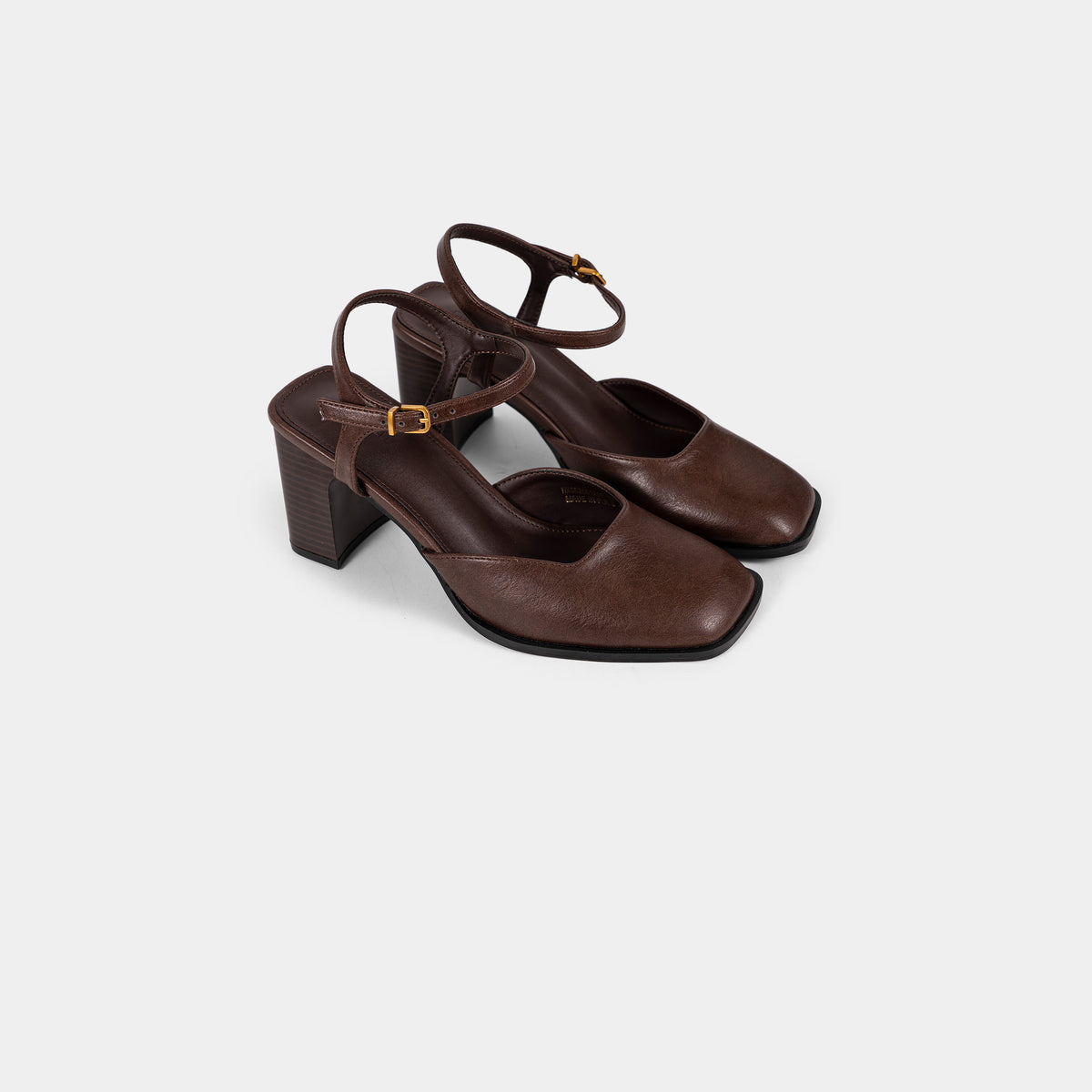 Sandales à Bout Carré et Talon Carré 7,5 cm