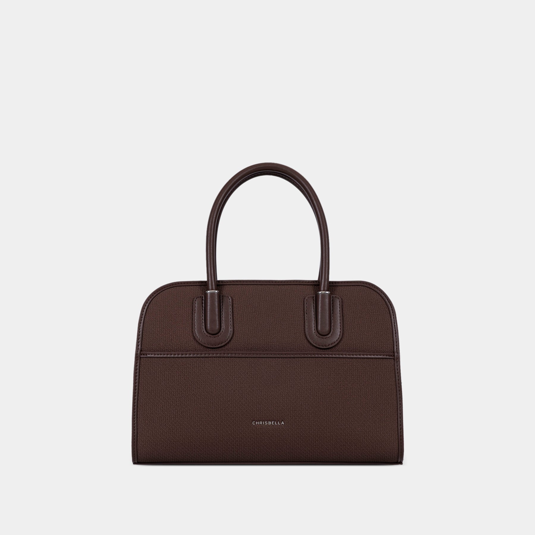 Structured Double-Handle Satchel Bag