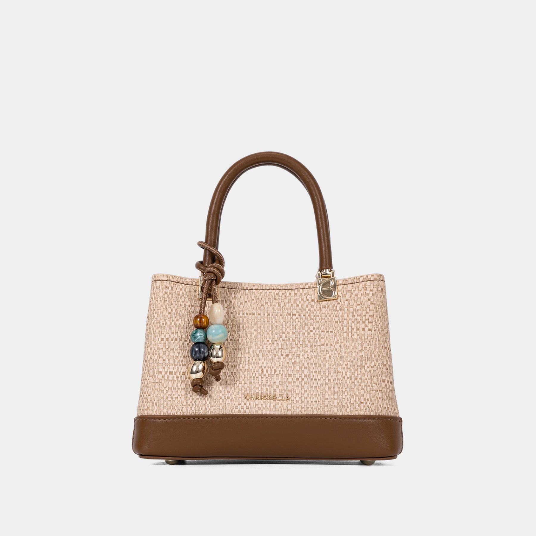 Mini Satchel Bag with Decorative Charm