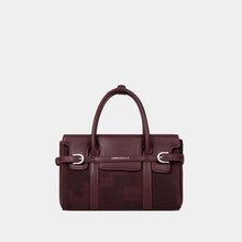 Belted Double-Handle Satchel with Card Pouch