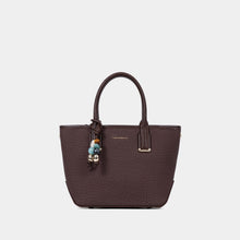 Charm Detail Satchel with Card Pouch